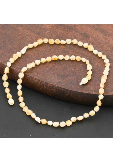 Yetişkin Damla Kehribar Kolye Sl4019 Çok Renkli