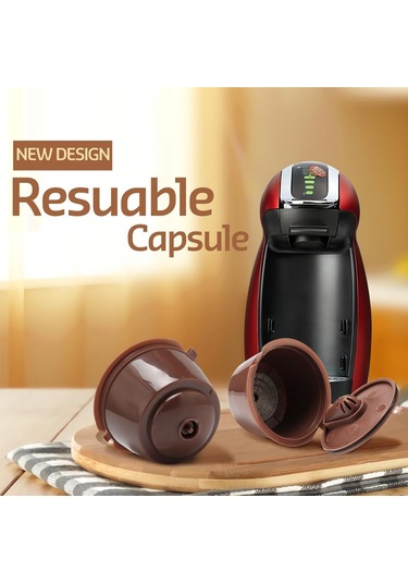 Siyah İ Cafilas Dgpnc03 Dolce Gusto Nescafe Cırcolo,genıo 2,mını Me,mını,melody İçin Crema Kahve Kapsül Filtresi Yeniden Doldurulabilir 3pcs