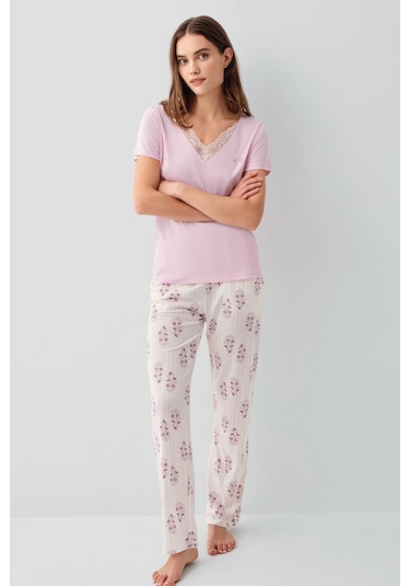 Pierre Cardin Kadın Pembe Pijama Takım Pc9214-s-v2 Pembe