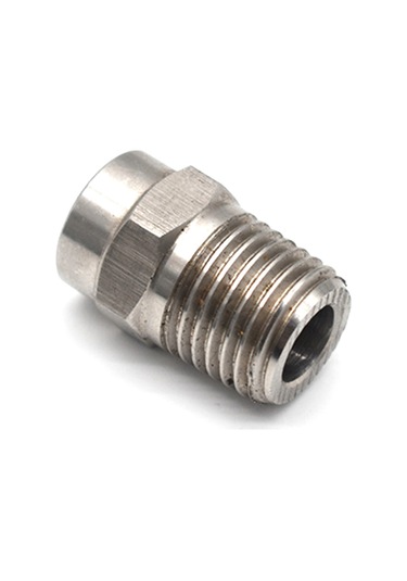 Symbee 40 Derece Basınçlı Yıkama Memesi, Paslanmaz Çelik Ve Kauçuk Koruyuculu, 4.0 Delikli Araç Temizleme Ucu