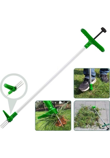 Maiyame Ev Çim Ve Ot Kaldırma Aleti, İki Bölüm Alüminyum Boru, Abs+pp Malzeme, Kolay Kullanım, Bahçe Araçları