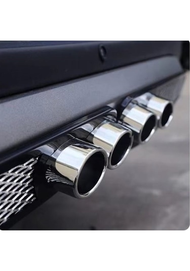 Araç Arka Difüzör Tampon Yapıştırma Egzoz Görünümlü Sportif Ve Agresif Oto Aksesuar