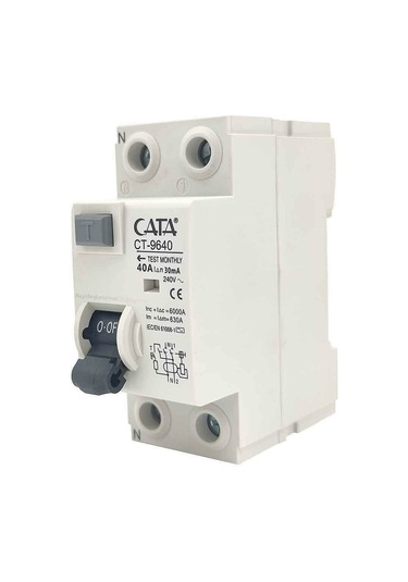 Cata Ct-9640..40 Amper 30 Ma Kaçak Akım Rölesi Monofoze Çok Renkli