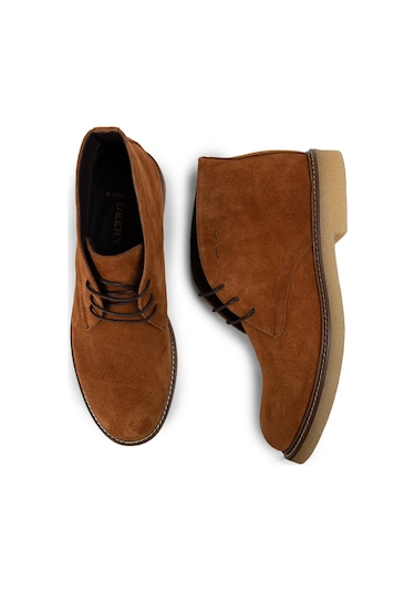 Deery Hakiki Süet Tarçın Rengi Erkek Bot - 01295mtrnc01 Tarçın