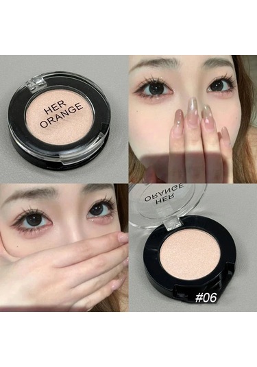 Tek Renkli Mat Beyaz Göz Farı Astar Makyaj Kalıcı Pürüzsüz Giymek Kolay Doğa 06 01