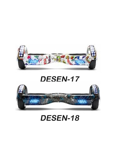 Smartstore Üst Led Işık Smart Scooter Elektrikli Kaykay Hoverboard Bluetooth