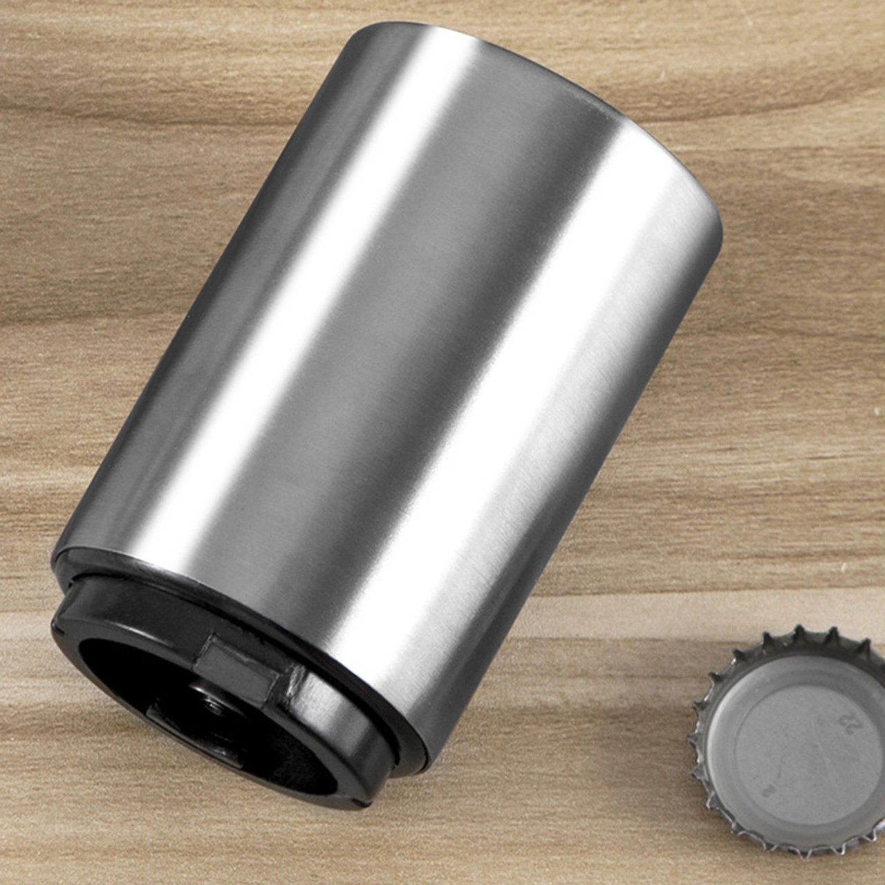 Youmex Stainless Steel Magnetlı Hızlı Bira Açıcı Ev Kullanıma Uygun Otomatik Kapağı Açan Pratik Araç Gümüş