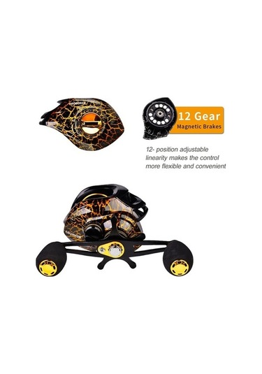 Pazly Yeşil Skycity Siyah Sağ P10 Makarası Evrensel Olta Balıkçılık Ürünü