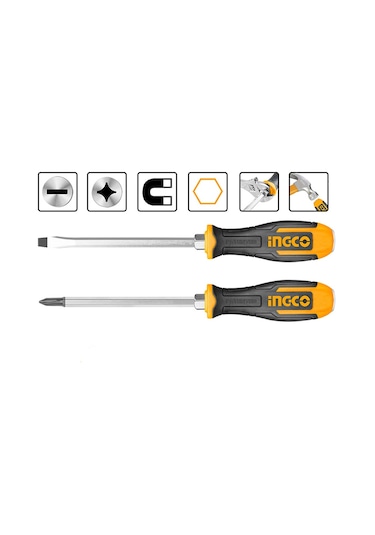 Ingco  HSGT680208  2'li Darbeli Tornavida Seti