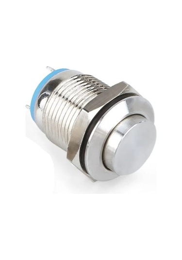 Swion 12mm Işıksız Metal Buton 2p Çıkık Kalıcılı