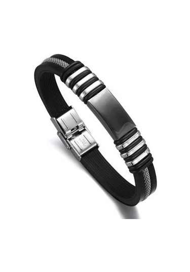 Ehediye Chavin Siyah Ipc Kap. Kaçuk Çelik Erkek Bileklik Cy86 Çok Renkli