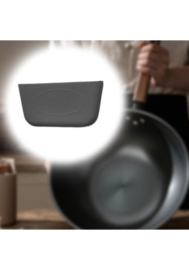 Homyl Tencere Kulp Kapağı Potholders Wok Ev Tava Için Yalıtım Gri