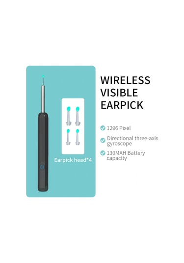 Kablosuz Hd Kulak Kiri Temizleyici Kamera Kulak Endoskopu Kaşık Temizleme