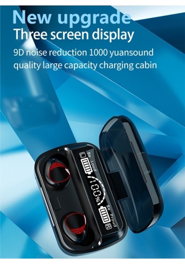 Primepickings Tws Kablosuz Bt5.1 Çift Kulaklık 2000mah Şarj Kutusu Taşınabilir Spor Led Ekran Gürültü Azaltma Ios Android Uyumlu