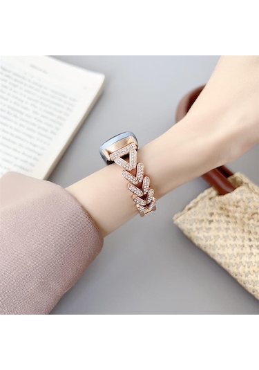 Xiaomi Mi Band 9 İçin Bling Bileklik Şık Akıllı Bantlar Kadınlar İçin Yedek Saat Kayışı Kolay Ayarlanabilir Mi Band 8 Bileklik