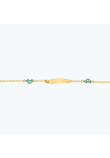 Altınbaş 22 Ayar Altın Çocuk Araba Künye Bjrbl0011-25925 Renkli