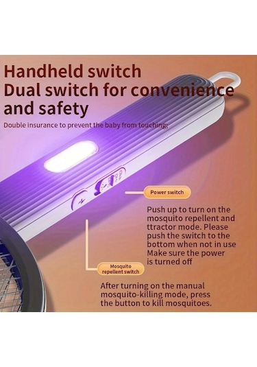 Boatshop1 Grey Katlanabilir Elektrikli Sivrisinek Raket Ve Lamba Akıllı Böcek Kontrolü 5 Sahne İçin Uygun