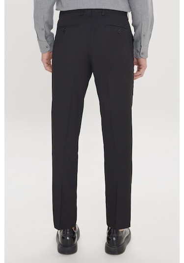 Ac&Co / Altınyıldız Classics Slim Fit Dar Kesim Klasik Yan Cep Erkek Pantolon - Siyah