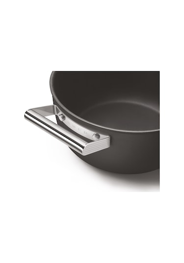 Smeg Cookware 50's Style Siyah Tencere Cam Kapaklı 4.6 L
