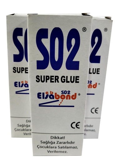 Elsabond S02 Japon Yapıştırıcısı 20gr 3 Adet
