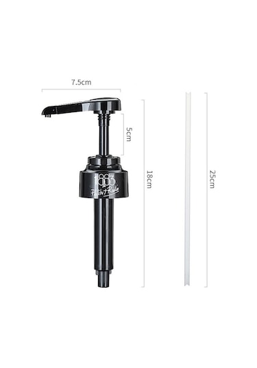 Siyah-kahve 1 Litre Dağıtıcı Şurup Pompası Berry Pompa Kafası Monin Şurubu 10ml İçin Siyah Sıvı Dağıtıcı