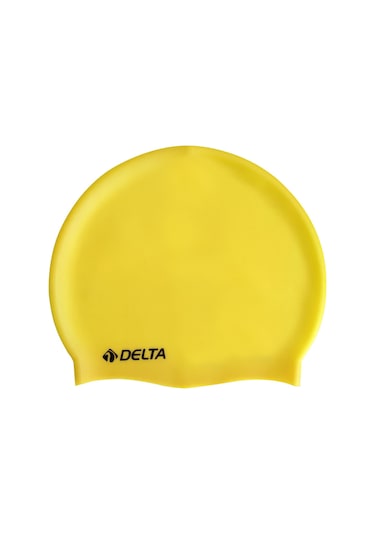 Delta Silikon Bone Deluxe Yüzücü Havuz ve Deniz Bonesi Düz Renk Açık Sarı Çok Renkli