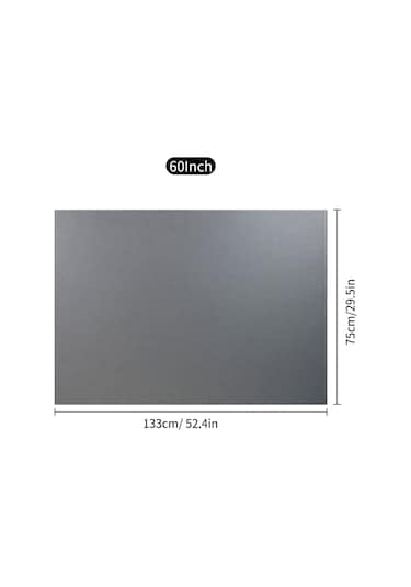 Vkemall 60 İnç 16:9 Yansıtıcı Kumaş Projektör Ekranı - Taşınabilir, Işık Direnci, Çift Taraflı Yapıştırıcı İle, Deliksiz Kurulum