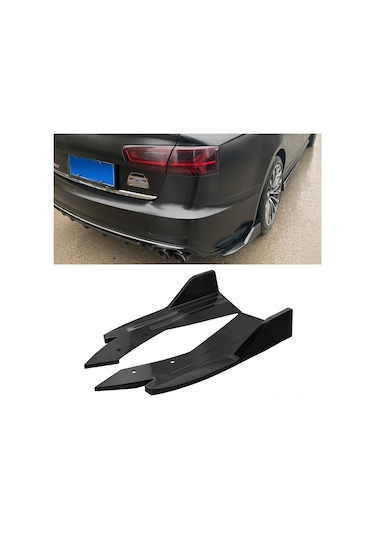 Vkemall Araçlar İçin Universal Siyah Arka Koruyucu Kök, Abs Malzeme, Kırılmaya Dayanıklı, Yarış Stili Görünüm, Kolay Montaj