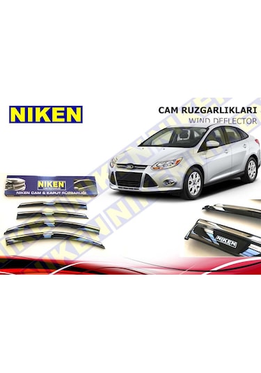 Ford Focus 3 Cam Rüzgarlığı 4Lü Kromlu Hb-Sedan 2012-2018