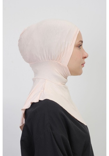 Pratik Esnek Likralı Boyunluklu Geçmeli Bone Toz Pudra