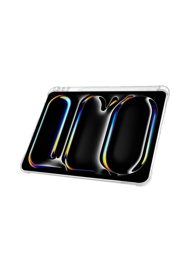 İpad Pro 11 İnç M5 2025 Uyumlu Kılıf Üçgen Katlanabilir Kalem Şarj Bölmeli Kılıf A2836 A2837 A3006 Kapaklı Kılıf