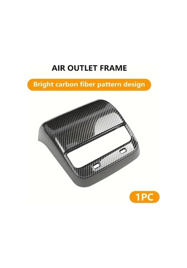 Dashanshop Tesla Model Y Model 3 Arka Havalandırma Menfez Kapağı Karbon Desenli
