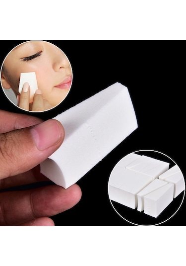 24 Adet Güzellik Bayan Makyaj Kozmetik Üçgen Fondöten Yüz Pufu Sünger Pudra