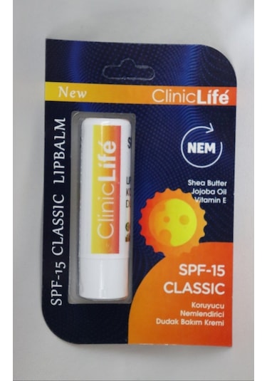 Cliniclife Dudak Bakım Kremi SPF-15 Classic