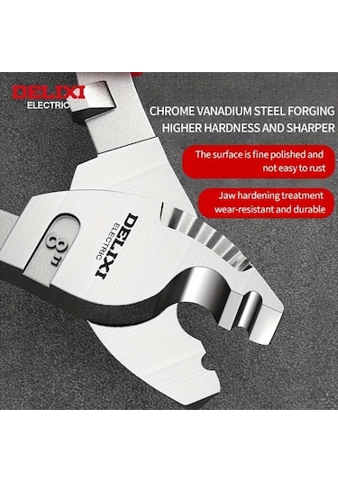 Dashanshop Delixi 8 Inç Çelik Tel Kesici Yalıtımlı Pens