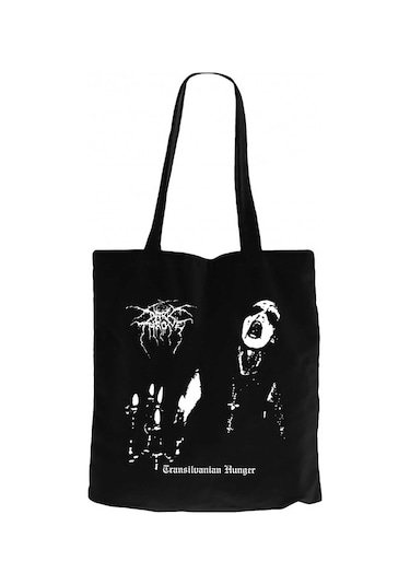 Darkthrone Transilvanian  Siyah Kanvas Bez Çanta Siyah