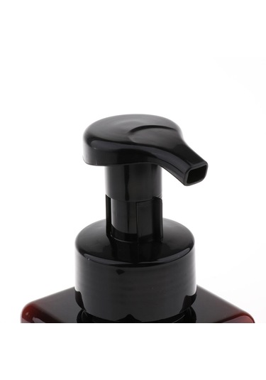 Suntek Sıvı Losyon Için Boş Plastik Kare Pompa Kahverengi Kahverengi