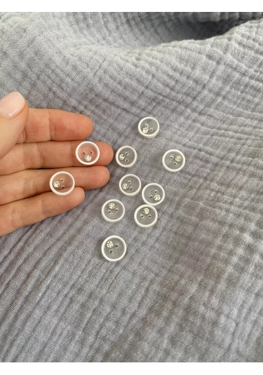 Siberiana Şeffaf Kamışımlı Payetli Bluz Düğmesi 220910811