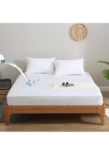 Novahub Gri Tek Kişi Yatak Çarşafı, Elastik Su Geçirmez Yatak Koruyucu, 150x200x30cm, Ev Ve Otel İçin Gri