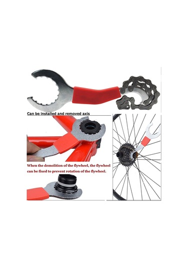 Kosona Bisiklet Tamir Aleti Seti - Zincir Kesici, Zincir Çıkarıcı, Bracket Çıkarıcı, Freewheel Cassette Ve Krank Çıkarıcı Araçları 5 Parça Çok Renkli