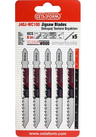 Ceta Form J40j-wc100 Dekupaj Testere Bıçağı (ahşap İçin Temiz Kes