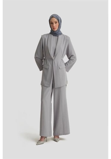 Armine Yelekli Takım 25y6000 Gri Gri