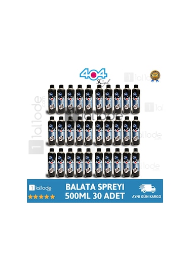 404 Balata Spreyi Genel Temizleme Sprey 500 Ml 1 Koli (30 Adet)