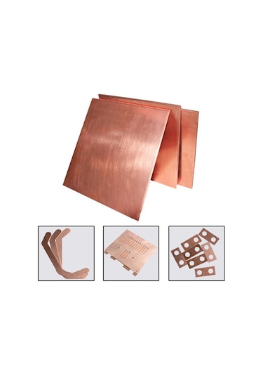 1 Adet Kalınlık 0,25-8mm Uzunluk 50-1000mm %99,9 Saflıkta Bakır Metal Plaka