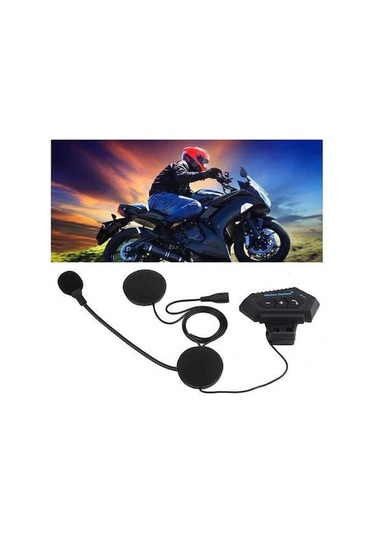 Ganzhoushop Motosiklet Kulaklık Kask İçin Bluetooth Kulaklık Çiftli Bt12-500ma Kablosuz Bağlantı