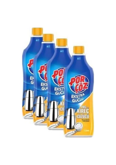 Porçöz 4 Adet Pas Ve Kireç Sökücü 1000 Ml X 4 Adet Porçöz Kireç Ve Pas Sökücü 1000