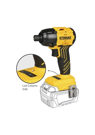 Rtrmax RTS5020B Şarjlı Torklu Vidalama Makinası Kömürsüz 200 Nm - Akü Hariç