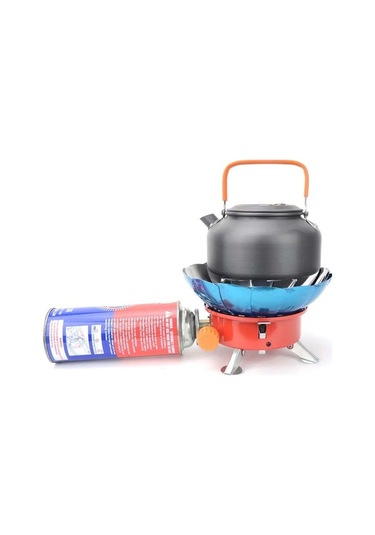 Novahub 2800w Rüzgar Geçirmez Kamp Gaz Sobası, Piknik Ve Yürüyüş İçin Kırmızı Kırmızı