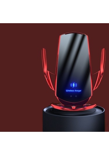 Wisdomselect Manyetik Araç Kablosuz Şarj Cihazı, Havalandırmalı Gösterge Paneli Araç Şarj Ünitesi - Siyah Vantuzlu Yok Evet Mupw5u