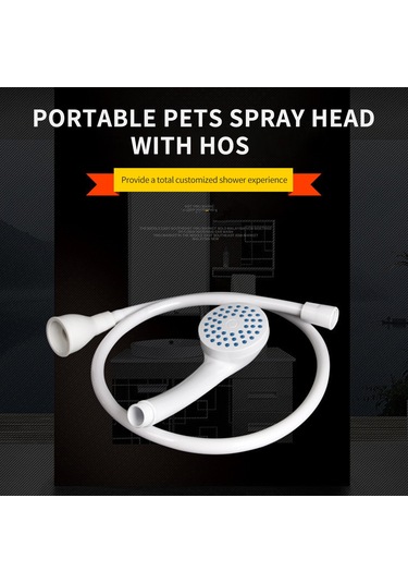 Konesam Evcil Hayvan Yıkama El Tipi Duş Seti, 1m Şeffaf Hortumlu, Pvc-abs Malzeme, Kolay Kurulum, Çocuk Ve Sebze Temizliği İçin Uygun Diğer